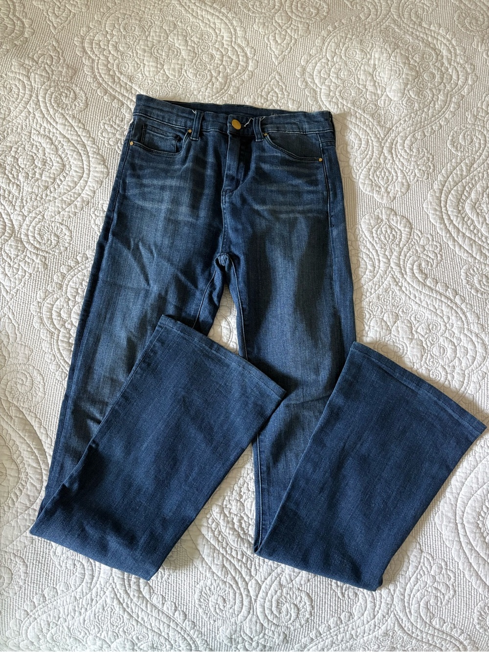 Blank NYC Dark Blue Flared Jeans